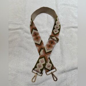 Geometric Patterned Bag Strap